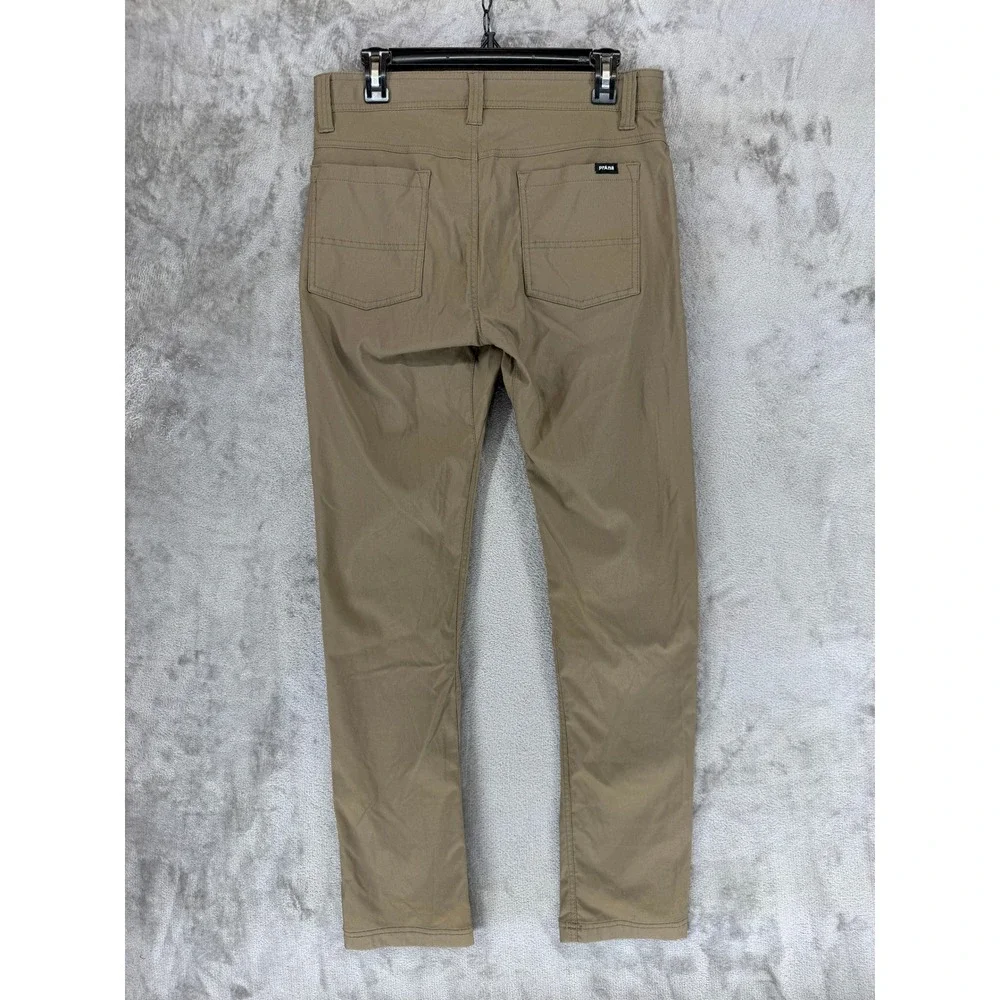 Prana Brion Pant II Slim Fit Mud Brown ReZion Performance Pants 32x32 1965551